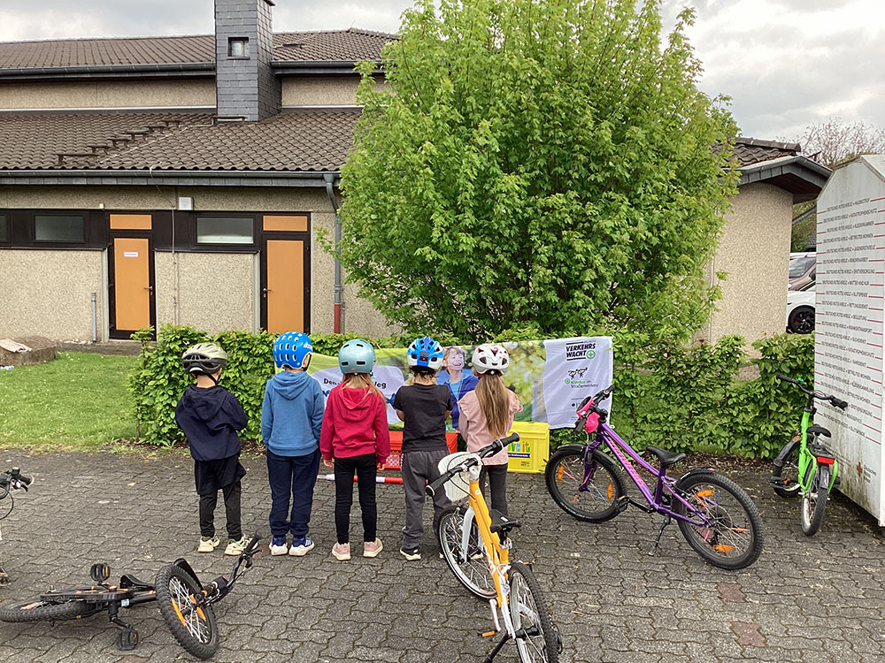 Fahrradsicherheitstraining für die Vorschulkinder der Kita Westerwald Zwerge
